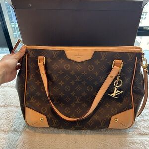 Never Used Louis Vuitton Estrella MM Monogram Canvas Brown & Tan Shoulder Bag